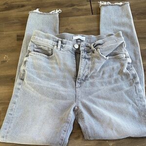 LOFT Gray Ankle Jeans